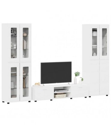 vidaXL TV Cabinet Set FLORIN 3 pcs 150 x 39 x 30 cm White