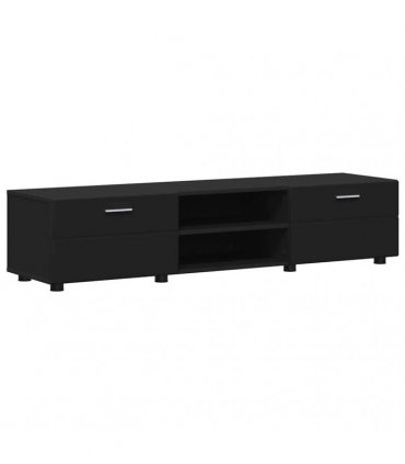 vidaXL TV Cabinet Set FLORIN 3 pcs 150 x 39 x 30 cm Black
