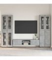 vidaXL TV Cabinet Set FLORIN 3 pcs 150 x 39 x 30 cm Concrete Grey