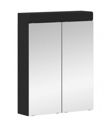 vidaXL Bathroom Furniture Set TULUM 2 pcs Black 60 x 34 x 63 cm