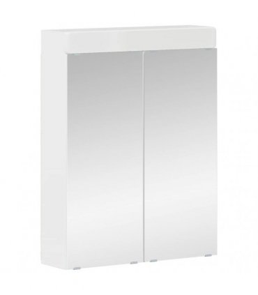 vidaXL Bathroom Furniture Set TULUM 2 pcs High Gloss White