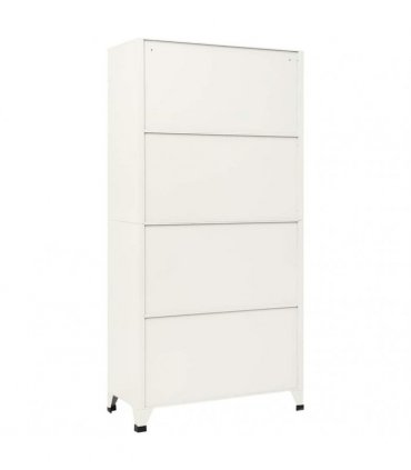 vidaXL Locker Cabinet Grey and Blue 90x45x180 cm Steel