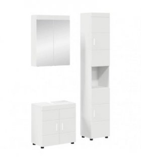 vidaXL Bathroom Furniture Set TULUM 3 pcs White 60 x 34 x 63 cm