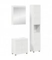 vidaXL Bathroom Furniture Set TULUM 3 pcs White 60 x 34 x 63 cm