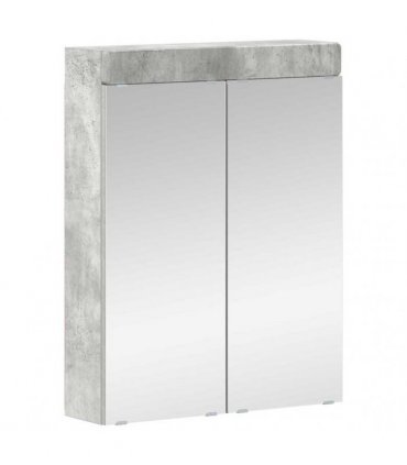 vidaXL Bathroom Furniture Set TULUM 4 pcs Concrete Grey