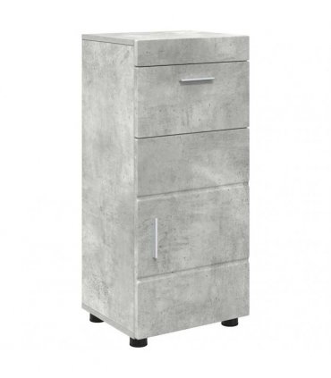 vidaXL Bathroom Furniture Set TULUM 4 pcs Concrete Grey
