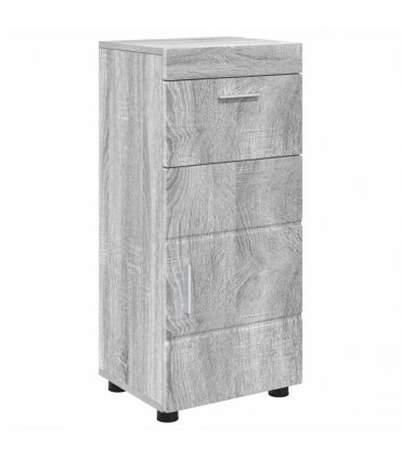 vidaXL Bathroom Furniture Set TULUM 4 pcs Grey Sonoma 60 x 34 x 63 cm
