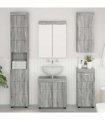 vidaXL Bathroom Furniture Set TULUM 5 pcs Grey Sonoma 60 x 34 x 63 cm