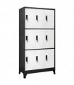 vidaXL Locker Cabinet Anthracite and White 90x45x180 cm Steel