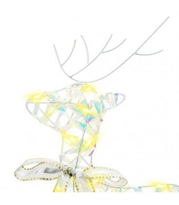 vidaXL Christmas Reindeer 4 pcs 80 LEDs Warm White