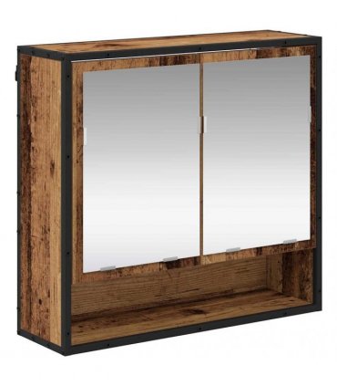 vidaXL Bathroom Furniture Set 4 pcs Old Wood Engineered Wood