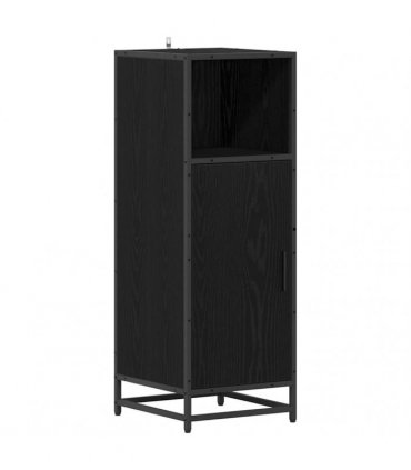vidaXL Bathroom Furniture Set 3 pcs Black Oak Engineered Wood