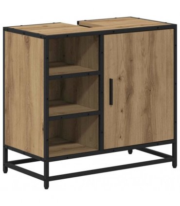 vidaXL Bathroom Furniture Set 2 pcs Artisan Oak Engineered Wood