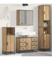 vidaXL Bathroom Furniture Set 3 pcs Artisan Oak 80 x 33 x 60 cm