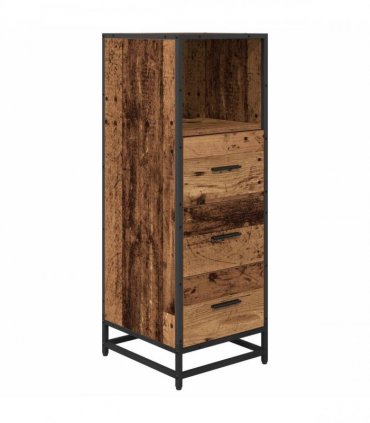 vidaXL Bathroom Furniture Set 3 pcs Old Wood Engineered Wood
