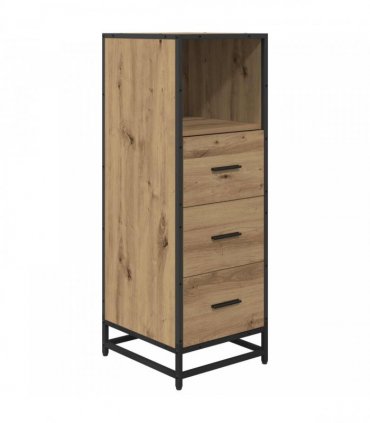 vidaXL Bathroom Furniture Set 3 pcs Artisan Oak Engineered Wood
