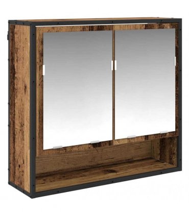 vidaXL Bathroom Furniture Set 3 pcs Old Wood Engineered Wood