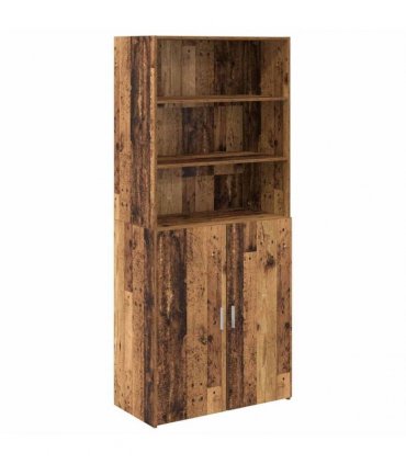 vidaXL Highboard Old Wood 80 x 42.5 x 185 cm Engineered Wood