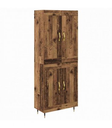 vidaXL Highboard Old Wood 69.5 x 34 x 90 cm Engineered Wood