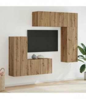 vidaXL TV Wall Unit 5 pcs 100 x 30 x 41 cm Artisan Oak