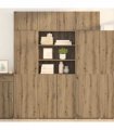 vidaXL Storage Cabinet Artisan Oak 80 x 42.5 x 225 cm Engineered Wood
