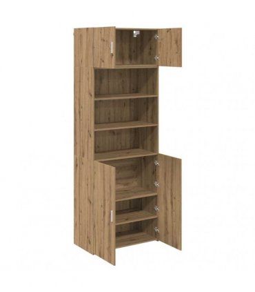 vidaXL Storage Cabinet Artisan Oak 80 x 42.5 x 225 cm Engineered Wood