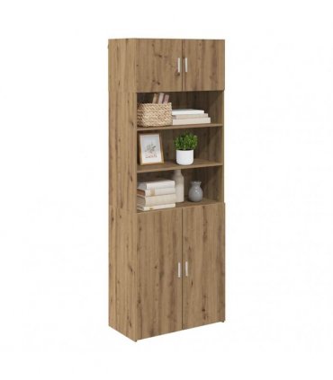 vidaXL Storage Cabinet Artisan Oak 80 x 42.5 x 225 cm Engineered Wood