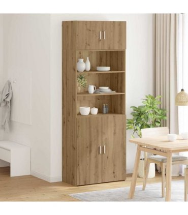 vidaXL Storage Cabinet Artisan Oak 80 x 42.5 x 225 cm Engineered Wood
