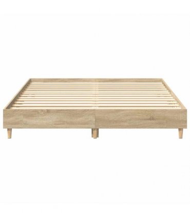 vidaXL Bed Frame Sonoma 152 x 203 cm Engineered Wood