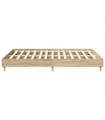 vidaXL Bed Frame Sonoma 152 x 203 cm Engineered Wood
