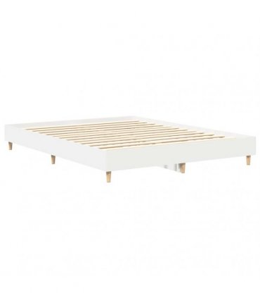 vidaXL Bed Frame 2 pcs White 152 x 203 cm Engineered Wood