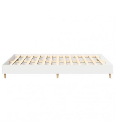 vidaXL Bed Frame 2 pcs White 152 x 203 cm Engineered Wood