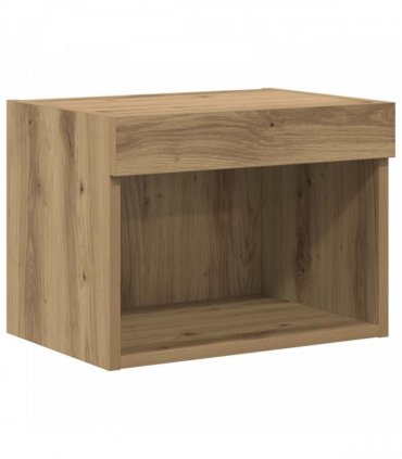 vidaXL TV Wall Units with LED 5 pcs 80 x 30 x 40 cm Artisan Oak