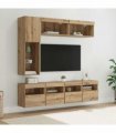 vidaXL TV Cabinet 7 pcs 30.5 x 30 x 102 cm Artisan Oak