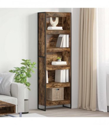 vidaXL Book Cabinet 60 x 30 x 189.5 cm Smoked Oak