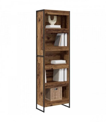 vidaXL Book Cabinet 60 x 30 x 189.5 cm Engineered Wood Old Wood