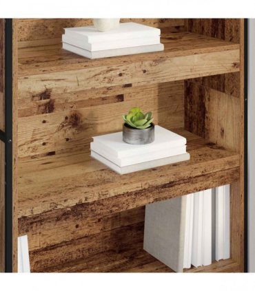 vidaXL Book Cabinet 80 x 30 x 155 cm Engineered Wood Old Wood