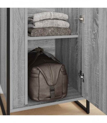 vidaXL Warderobe Grey Sonoma 50 x 50 x 200 cm