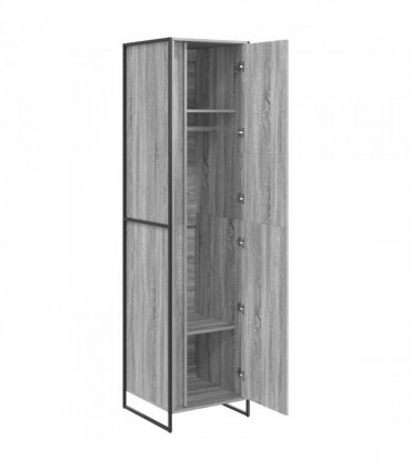 vidaXL Warderobe Grey Sonoma 50 x 50 x 200 cm