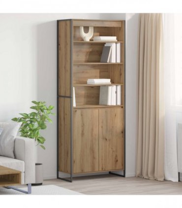 vidaXL Tall Cabinets Artisian Oak 79 x 36 x 200 cm Engineered Wood