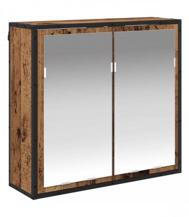 vidaXL Bathroom Furniture Set 4 pcs Old Wood Engineered Wood