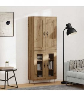 vidaXL Highboard Artisan Oak 69.5 x 34 x 180 cm Engineered Wood