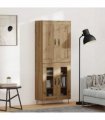 vidaXL Highboard Artisan Oak 69.5 x 34 x 180 cm Engineered Wood