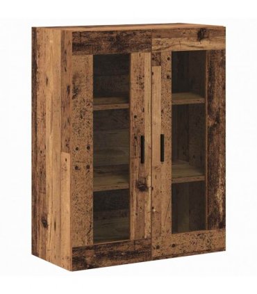 vidaXL Highboard 2 pcs Old Wood 69.5 x 34 x 180 cm Engineered Wood