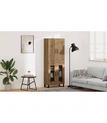 vidaXL Highboard 2 pcs Artisan Oak 69.5 x 34 x 180 cm