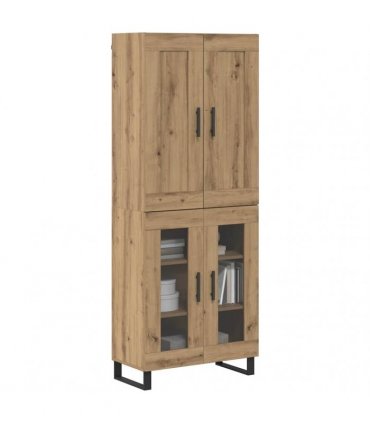 vidaXL Highboard 2 pcs Artisan Oak 69.5 x 34 x 180 cm