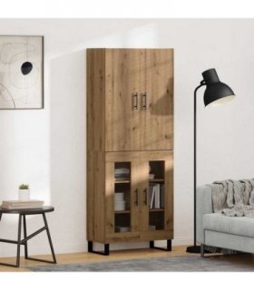 vidaXL Highboard 2 pcs Artisan Oak 69.5 x 34 x 180 cm