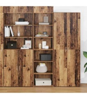 vidaXL Cabinet Old Wood 50 x 41 x 185 cm Engineered Wood