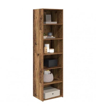 vidaXL Cabinet Old Wood 50 x 41 x 185 cm Engineered Wood