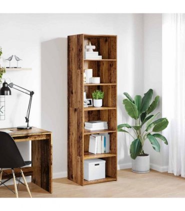 vidaXL Cabinet Old Wood 50 x 41 x 185 cm Engineered Wood